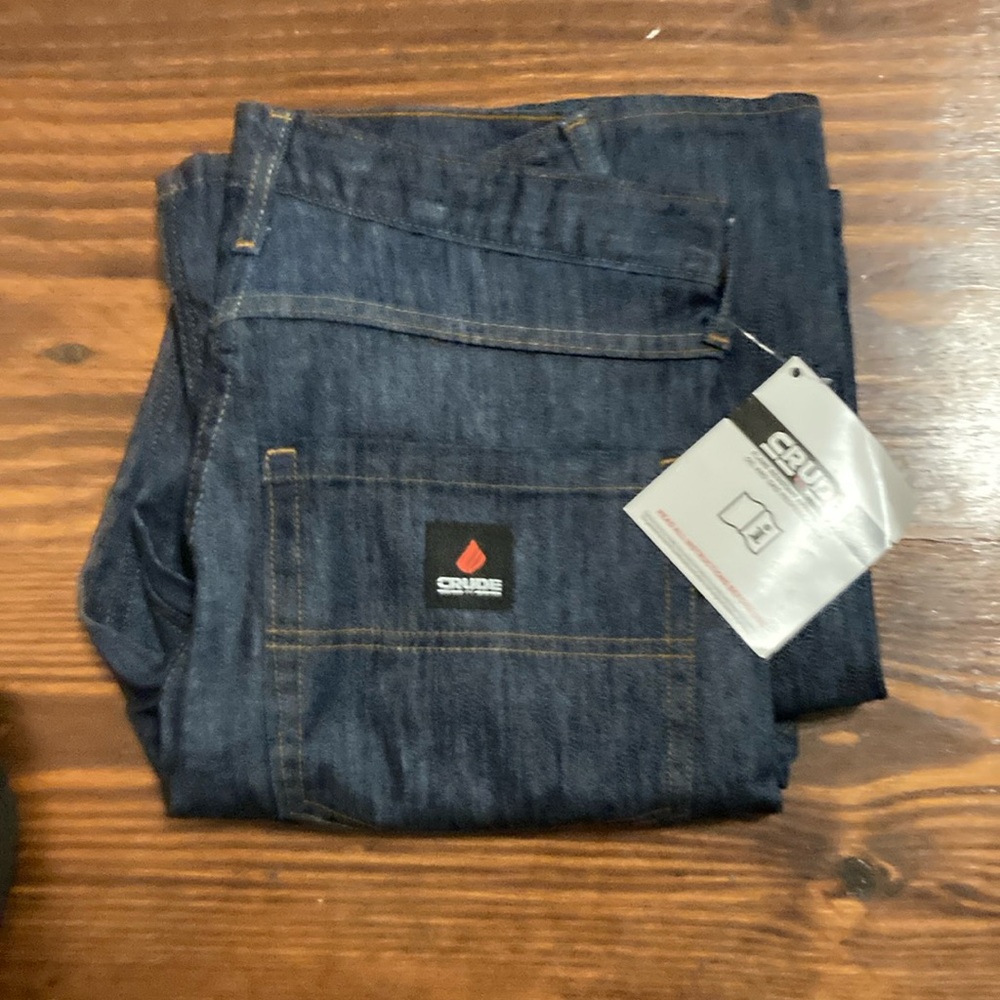 CRUDE FR  Blue Relaxed Jeans Classic Denim